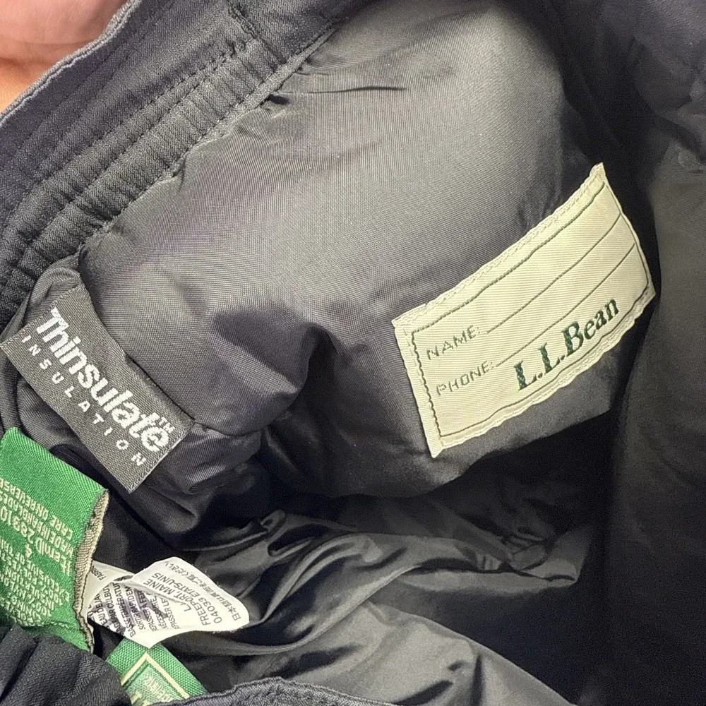 LL Bean Kids Cold Buster Ski Snow Pants Black‎ Size Size 4 Snowboard Excellent